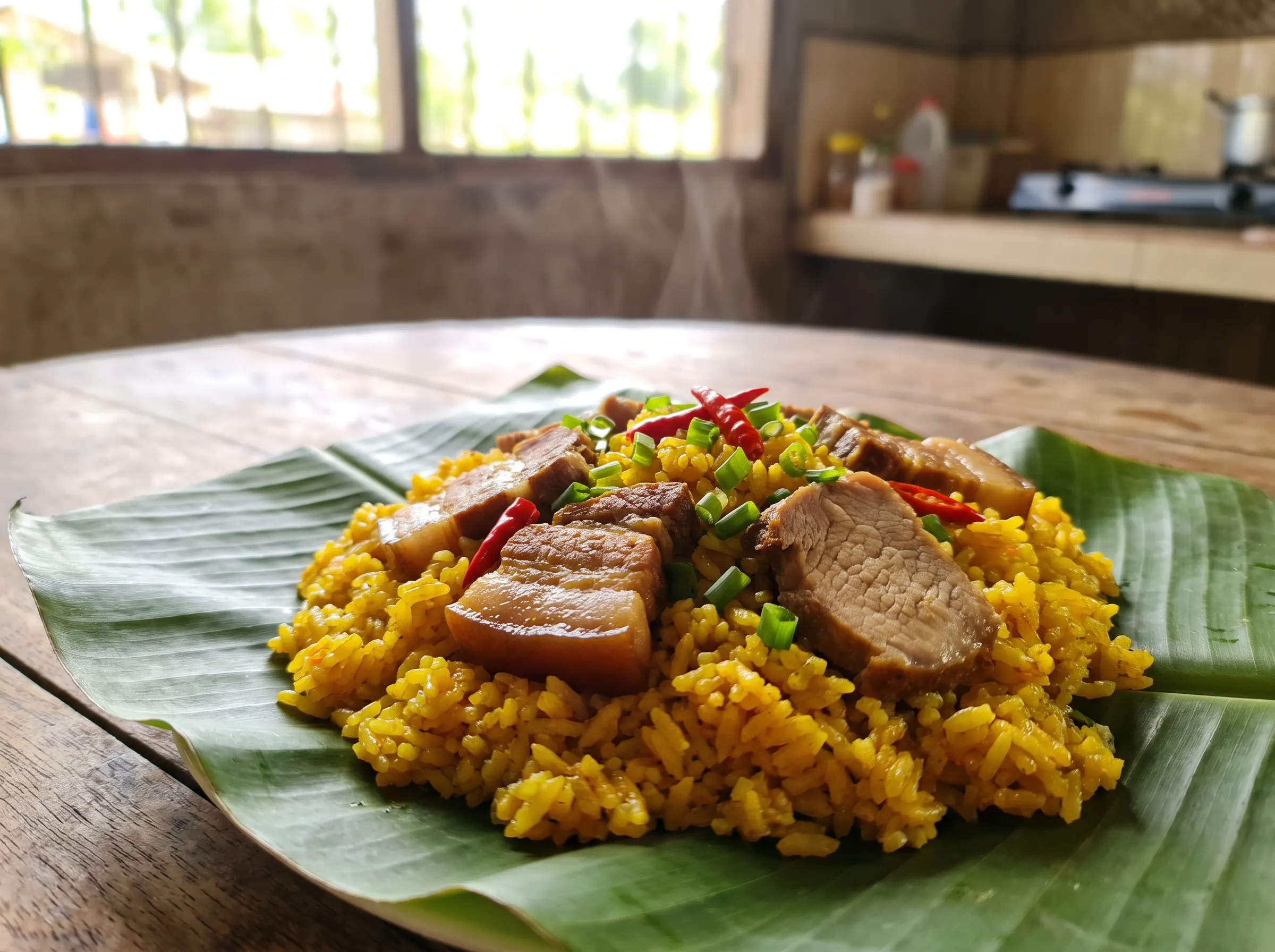 Supas, turmeric-cooked rice